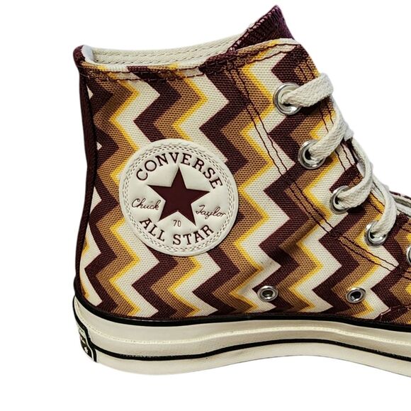 Converse Chuck Taylor 70 Classic Twisted High Top Womens 7 White Brown Maroon - Picture 11 of 16